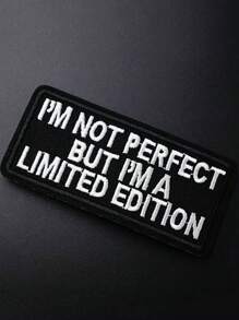 1个字母形状热熔胶熨烫贴片，夏季/学校主题