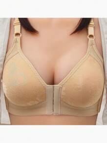 Brasier Push Up Color Moda Cómodo Sujetador Sin Varillas - Beis - Ver 1