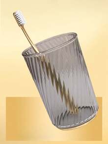 Luxury Couple Toothbrush Mug Set For Home, With Holder - Grey - View 8