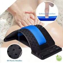 Spine Lumbar Support Cushion Pad, Back Stretcher, Multi-Level Lumbar & Back Massager, Adjustable Neck & Waist Exerciser, Waist Support Reliever For Neck, Back & Waist Gym Accessories