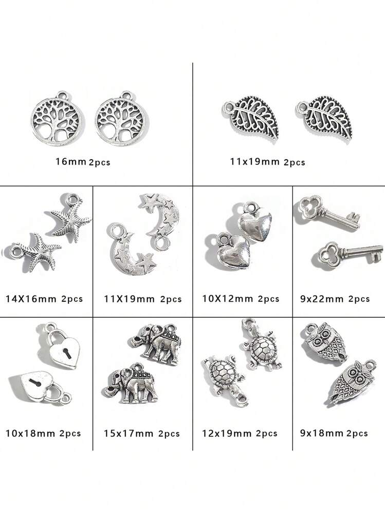 シルバーチャーム ジュエリーパーツ セット Diy 手作り