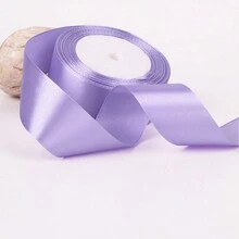 1入組彩色緞帶,適用於製作蝴蝶結、禮品包裝、diy布料裝飾、婚禮、派對、手工藝品等 - 紫羅蘭 - 查看 1
