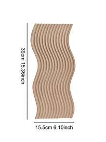 1pc Japanese Style Foyer Decoration Aroma Storage Tray With Ripple Pattern, Wooden Plate - Màu Khaki - Xem 5