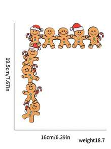薑餅人聖誕節門飾品,門框裝飾,家庭門角裝飾 - 查看 7