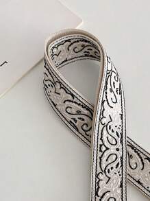 米色波希米亞風格女士袋子肩帶加寬可調節替換肩帶135cm 斜挎袋肩帶 DIY 袋子配件銀色扣適用於各種袋子男式袋子女士袋子通用帶 - 米色 - 查看 3