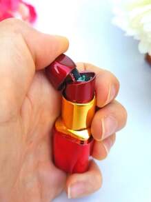 Lipstick Shaped Butane Refillable Lighter - Red - View 3