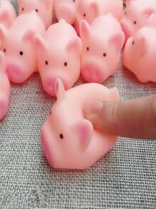 1pc Creative Stress-relieving Pink Pig Nee-doh Squeezable Toy - Pink - View 6