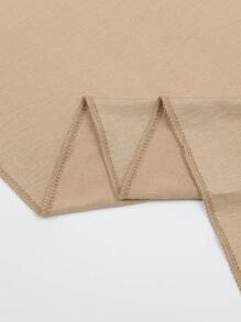 1PC Women's New Large Size Hijab Headscarf Long Scarf Solid Color Casual Soft - Camel - View 5