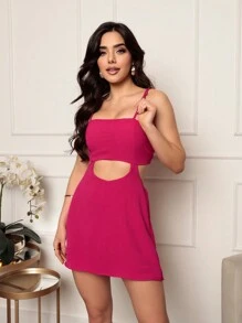 Women Dresses - 玫紅色 - 查看 1