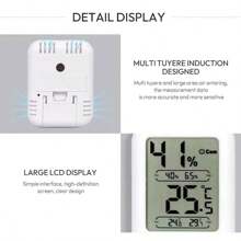 Indoor Mini Digital Thermometer Hygrometer Desk Temperature Humidity Meters - White - View 5