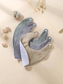 3pcs Waterproof Baby Drool Bibs
