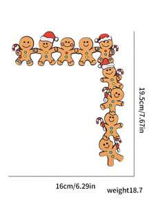 薑餅人聖誕節門飾品,門框裝飾,家庭門角裝飾 - 查看 8