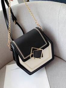Fashionable Small Niche Design Shoulder Bag, New Versatile Diagonal Crossbody Square Bag, Popular This Year - Black - View 6