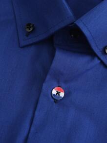 Men Shirts - Xanh đậm - Xem 5