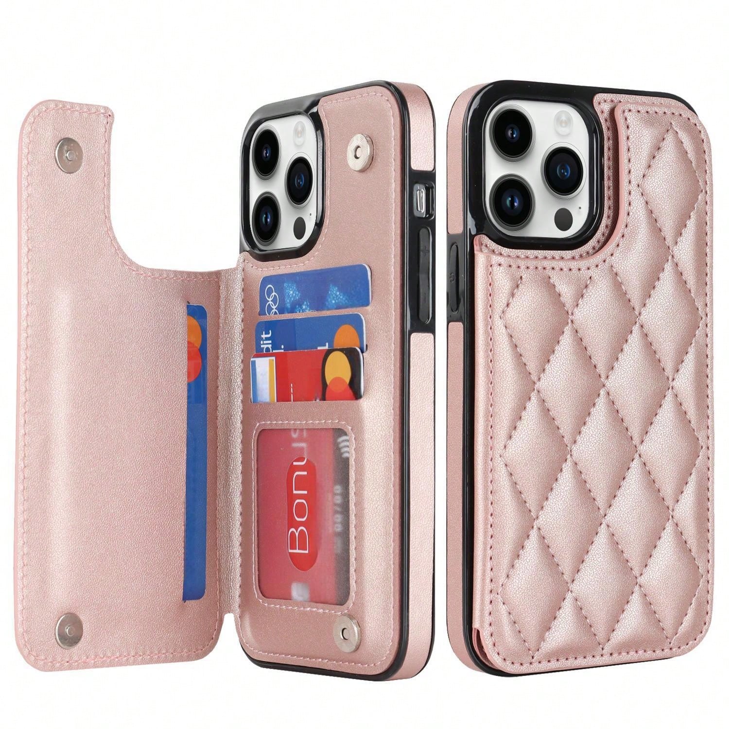 Luxury Genuine Leather Flip Cover Phone Case With Card Slots, Compatible With Samsung Galaxy And Pixel