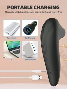 Vibrador con succión estimulador del clítoris, juguete sexual para adultos mujeres con masajeador de succión del clítoris, negro. Succionador del clítoris para mujer, juguete sexual oral y erótico de succión. Vibrador con succión del clítoris con 10 modos de vibración para la sexualidad de la mujer. Mini vibrador, producto sexual para adultos, para mujeres.