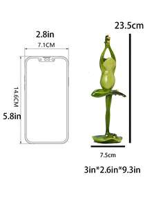 美式瑜伽青蛙形狀的鄉村樹脂工藝裝飾品,適用於電視機櫃,入口處,動物雕像