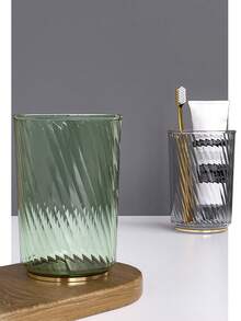 Luxurious Mouthwash Cup Couple Toothbrush Cup Set Toothbrush & Storage Cup Combination For Home Use - Clear - View 6