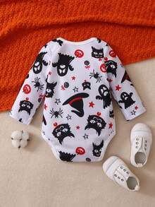 萬聖節秋冬時裝長袖嬰兒連體衣