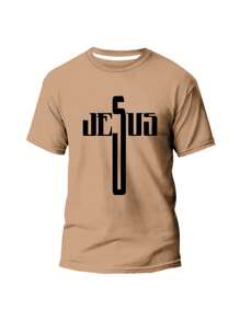 Men Shirts - 卡其色 - 查看 3