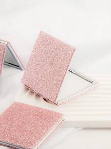 閃光化妝鏡- 送給姐妹、女兒、孫女、阿姨、母親、祖母和女朋友的生日、聖誕節、情人節、畢業典禮和母親節的完美禮物- 高品質緊湊尺寸適合隨身攜帶1 件2000 年代化妝鏡 - 淺粉色 - 查看 4