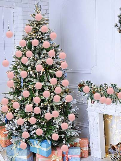 Pastel christmas ornaments set clearance