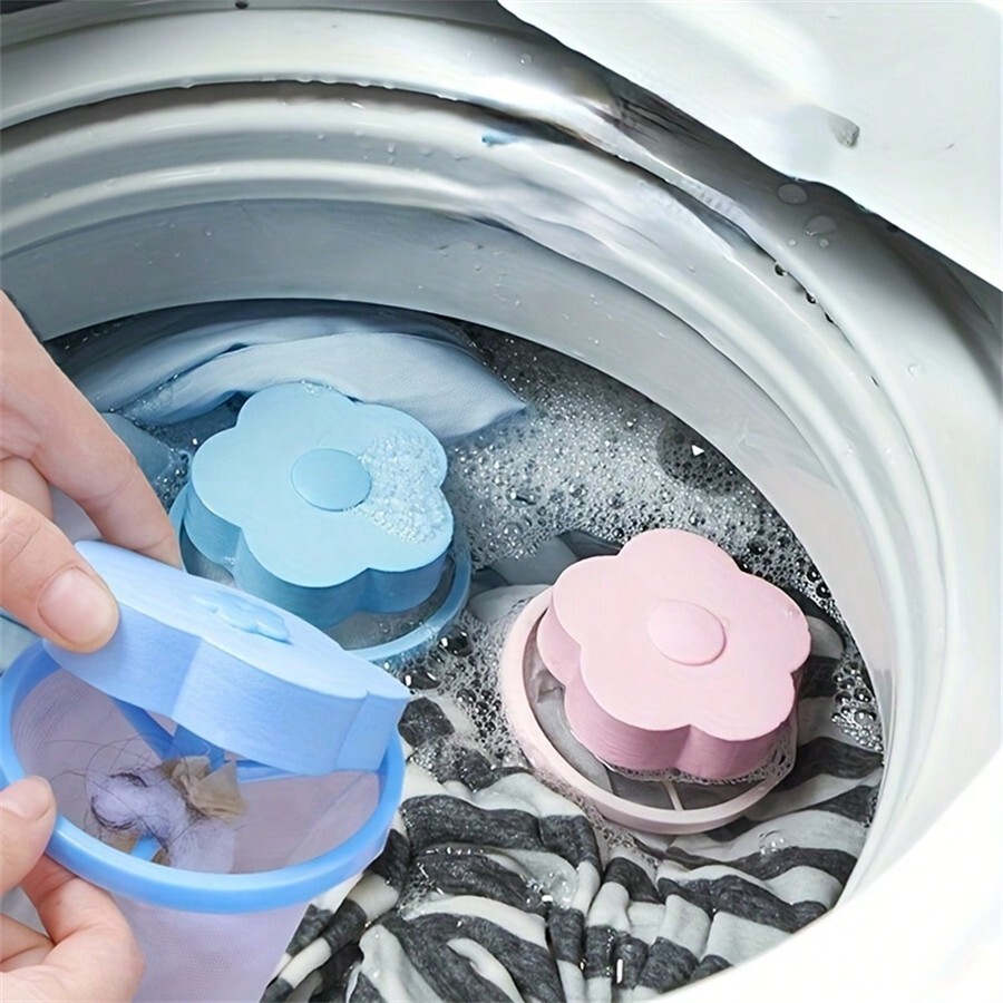 5PCS Washing Machine Filter Mesh Bag Cleaning Ball Bag Washing Machine ...