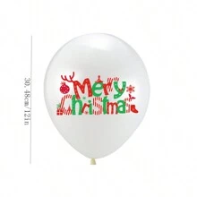 7/14/28/35pcs 2024 New Christmas Balloons 12inch Santa Claus Christmas Balloons Merry Christmas Holiday Party Decorations