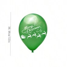 7/14/28/35pcs 2024 New Christmas Balloons 12inch Santa Claus Christmas Balloons Merry Christmas Holiday Party Decorations