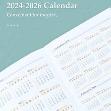 2024 年 1 月 - 12 月計畫、西班牙筆記本 A5 Pu 皮革封面學校議程、每週、每月計畫、日記本、學習和辦公用品文具 - 粉色 - 查看 6