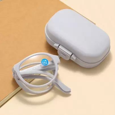 1pc Glasses Fashion Portable Computer Glasses Ultra Light HD Transparent Eyeglass With Glasses Case Accessories For Women Glasses