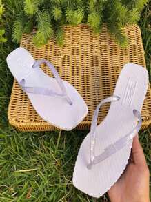 Women Flip-Flops - 白色 - 查看 1