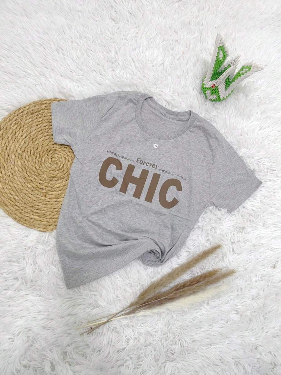Women T-Shirts - 淺灰色 - 查看 1