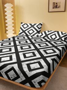 1pc Fashionable Minimalist Wavy Pattern Velvet Bed Cover Dustproof Sheet Cover Bedding Set For Bedroom - Multicolor - View 2