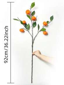 1pc 92cm Artificial Orange Decoration, Orange Color - Orange - View 3