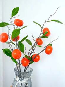 1pc 92cm Artificial Orange Decoration, Orange Color - Orange - View 5