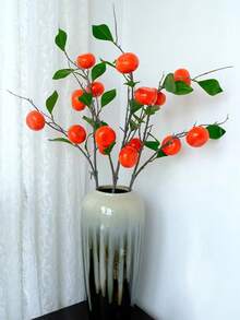 1pc 92cm Artificial Orange Decoration, Orange Color - Orange - View 1