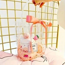 10 pièces, Sac fourre-tout pour fête de vacances, Halloween, Noël, sac cadeau, sac fourre-tout transparent réutilisable, fournitures pour petites entreprises, articles les moins chers disponibles, solde, sac de courses, sac de fête, sac cadeau pour anniversaire de mariage, sac fourre-tout pour artisanat, faveurs de fête, Noël