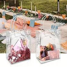 10 pièces, Sac fourre-tout pour fête de vacances, Halloween, Noël, sac cadeau, sac fourre-tout transparent réutilisable, fournitures pour petites entreprises, articles les moins chers disponibles, solde, sac de courses, sac de fête, sac cadeau pour anniversaire de mariage, sac fourre-tout pour artisanat, faveurs de fête, Noël