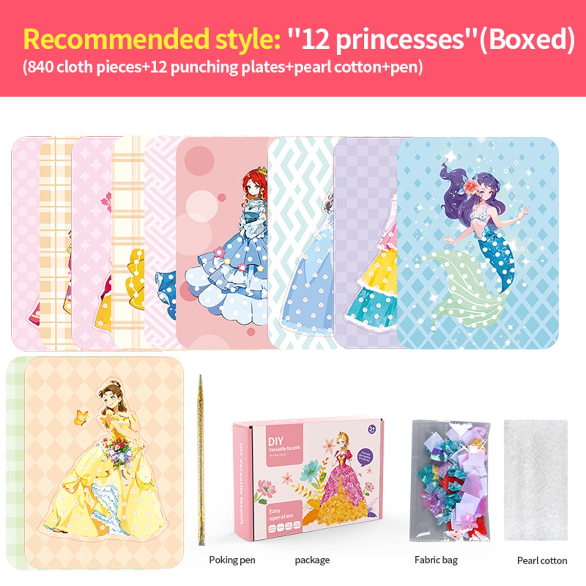 1 Set Of 24pcs Poke-a-dot Dream Princess Castle Theme Creative Dress-up  Sticker Puzzle Game Toy For Girls, Great Gift For Christmas, Halloween And  Thanksgiving | SHEIN USA