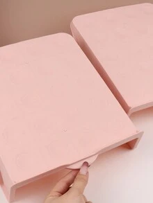 1pc Shoe Rack With Partition, Space Saving Shoe Organizer, Simple Household Shoe Stand - Pink - View 7