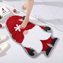 DeramHy home DeramHy Zuhause Tomte Weihnachtsdekoration Badezimmer Teppich, Tomte Willkommens Matte Rutschfest Waschbar Badewannen Teppich Badezimmer Wanne Küche Teppich Deko: [Vielfältige Einsatzmöglichkeiten]: Dieser winterliche Weihnachtsrund-Teppich kann als Küchenvorleger, Türmatte, Haustürmatte und lustiger Küchen-Fußabtreter verwendet werden. Diese süße Willkommens-Matte kann auch ein Weihnachtsgeschenk für Freunde und Familie sein. Badezimmer Boden Teppich Outdoor Teppich Türmatte Sommer Badezimmer Accessoires Schulanfang