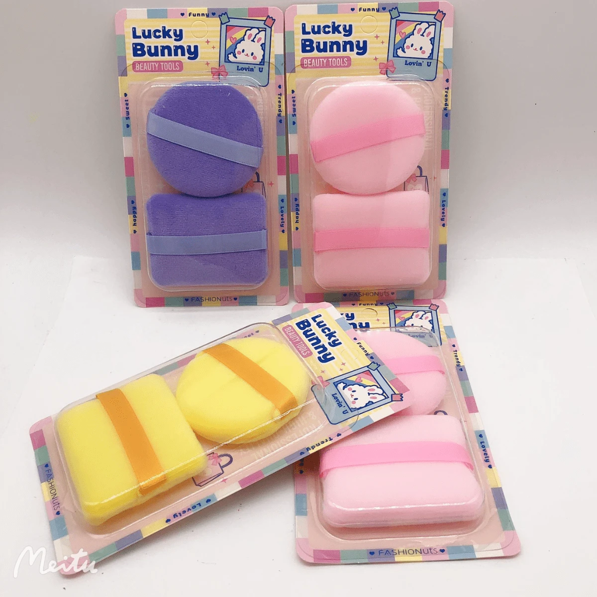Powder Puff Powder Makeup Sponge 1 Pack Of 3 Pieces - Multicolor - View 1