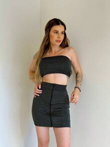 Women Skirts - 黑色 - 查看 4