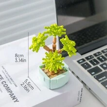 Plant Pot Building Blocks Set, Creative Flower Toy, Plant Display Decor, Construction Toy Suitable For Both Adults And Children - Multicolor - View 2