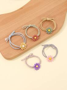 Sunflower Hair Tie - Multicolor - View 1