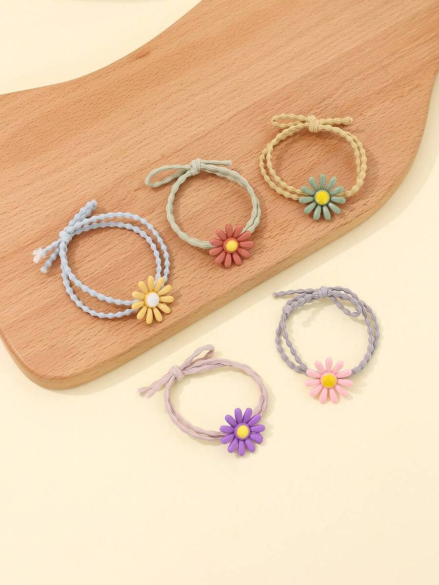 Sunflower Hair Tie - Multicolor - View 1