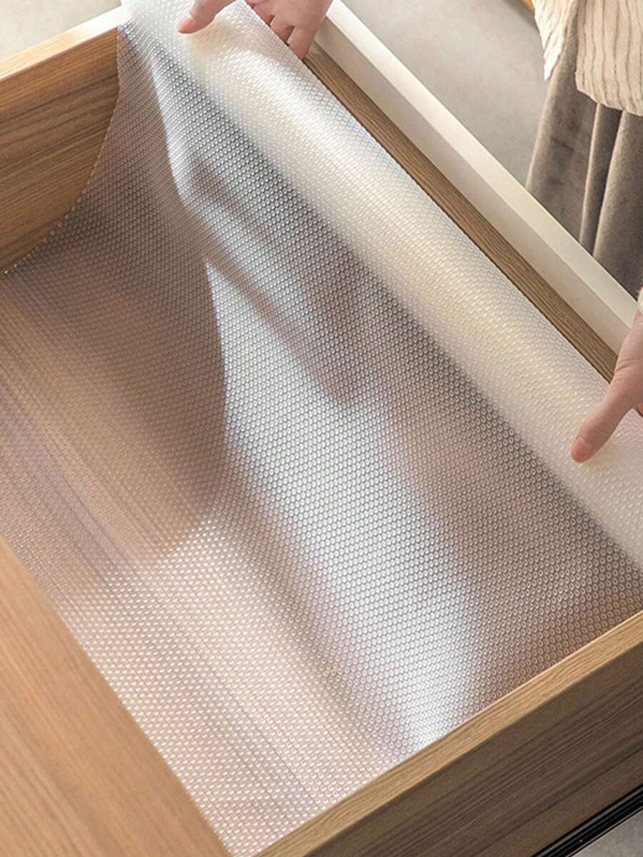 1片家用eva透明櫥櫃墊,防水防潮抽屜墊,可裁剪的廚房冰箱墊,防滑衣櫥墊 - 無色 - 查看 1