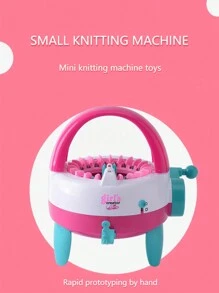 Máquina De Tejer Portátil Para Suéteres, Sombreros, Bufandas, Con Hilo Automático Herramienta Avanzada De Tejido Para Adultos, Niños, Uso Doméstico, Con Contador De Filas, Azul (idea De Regalo) - Multicolor - Ver 2