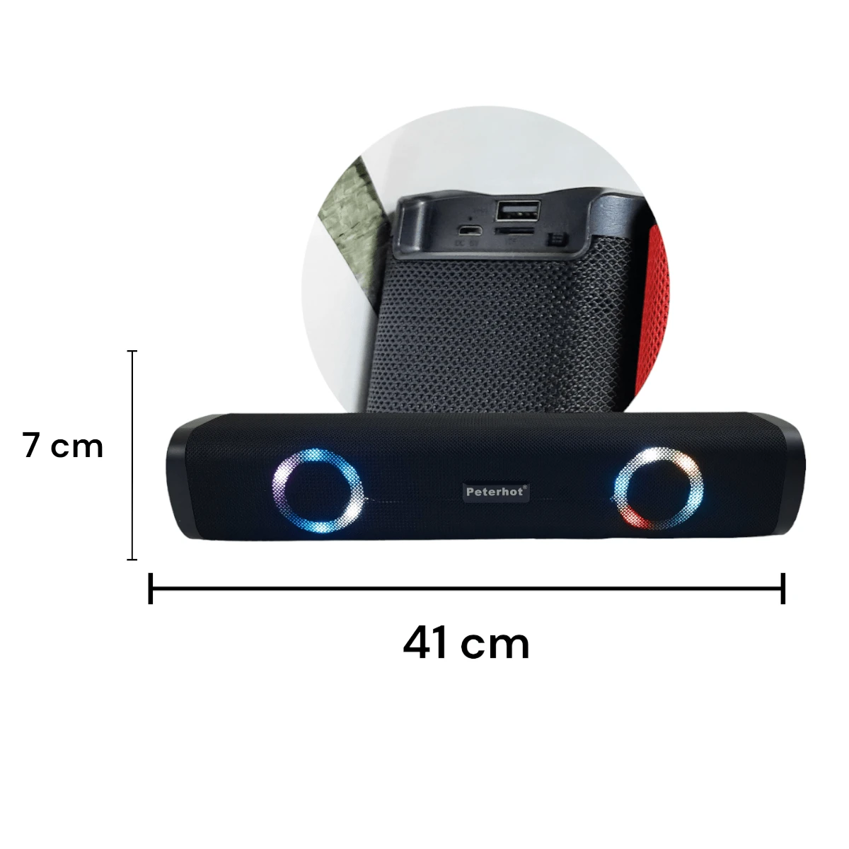( LM891)Barra de sonido bluetooth - Negro - Ver 1